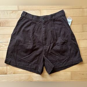 INC International Concepts vintage chocolate brown cotton shorts